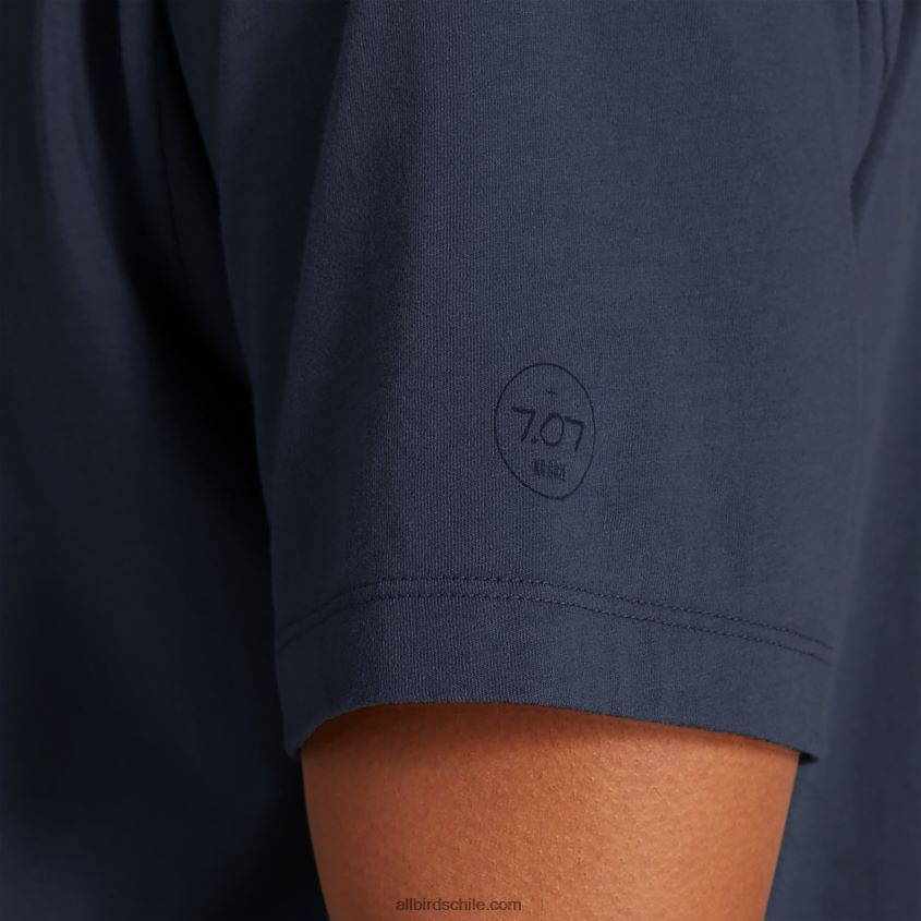 camiseta allgood de algodón para hombre índigo brumoso Allbirds 44L20F123