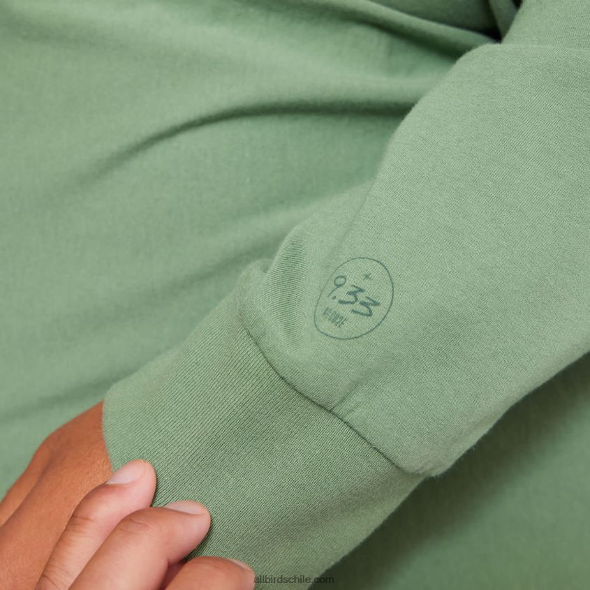 camiseta allgood de manga larga de algodón para hombre carga nebulosa Allbirds 44L20F138