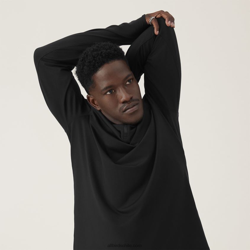 cremallera media de rendimiento para hombre negro natural Allbirds 44L20F154