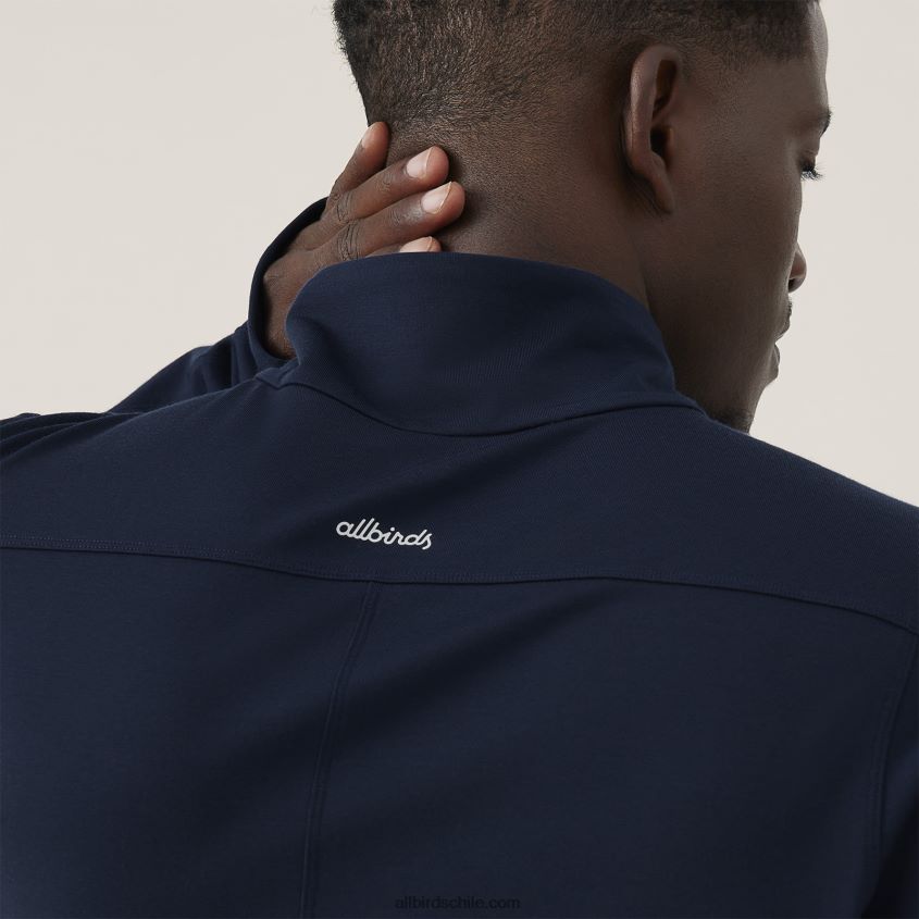 cremallera media de rendimiento para hombre verdadera marina Allbirds 44L20F153