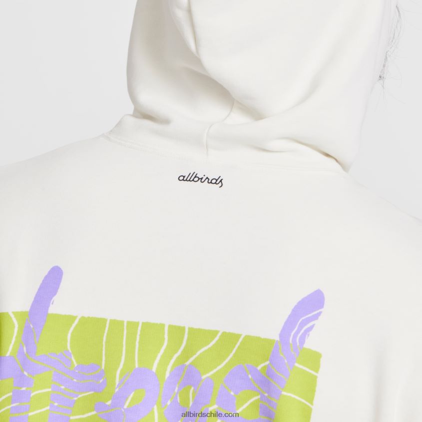 sudadera con capucha r&r para hombre blanco natural - banda de rodadura más clara Allbirds 44L20F146