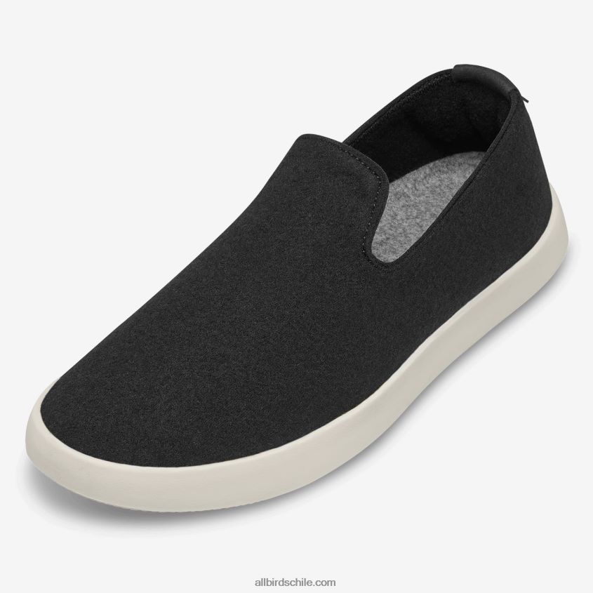 tumbonas de lana para hombre negro verdadero (suela crema) Allbirds 44L20F72