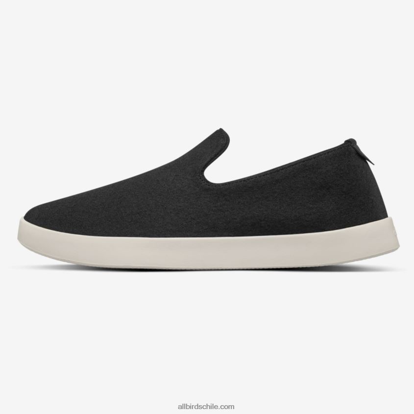 tumbonas de lana para hombre negro verdadero (suela crema) Allbirds 44L20F72
