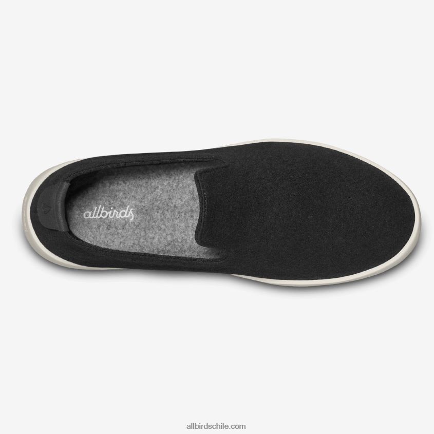 tumbonas de lana para hombre negro verdadero (suela crema) Allbirds 44L20F72