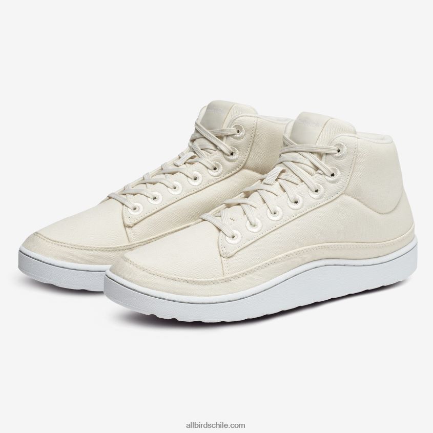 medias de lona para hombre blanco natural (suela ventisca) Allbirds 44L20F91