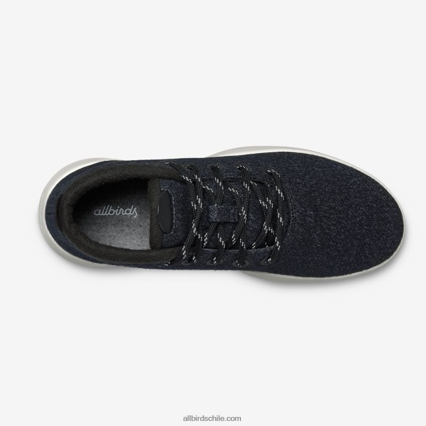 mizzles de lana para hombres negro natural (suela blanca natural) Allbirds 44L20F75