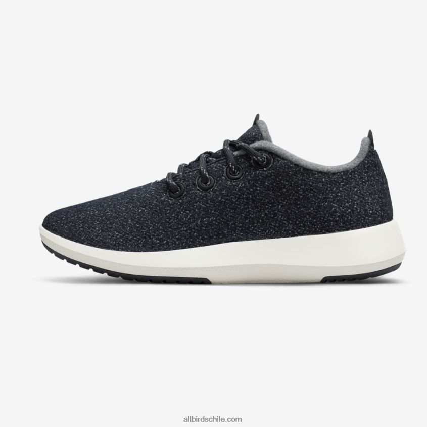 Mizzles de corredor de lana para hombre gris oscuro (suela blanca natural) Allbirds 44L20F49