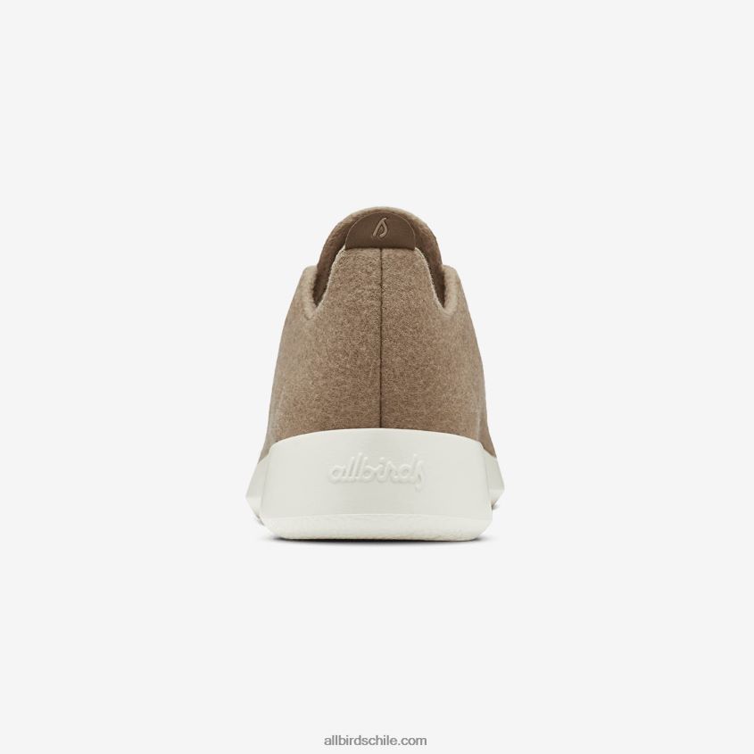 corredores de lana de los hombres beige brumoso (suela blanca natural) Allbirds 44L20F32