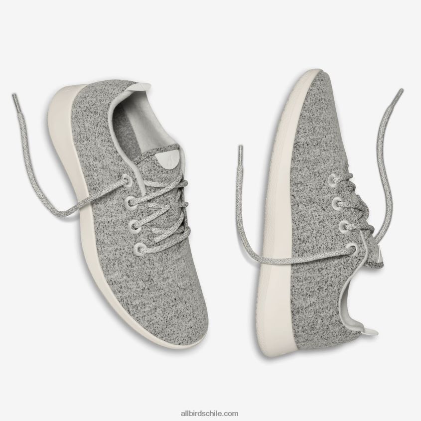 corredores de lana de los hombres gris moteado (suela crema) Allbirds 44L20F29