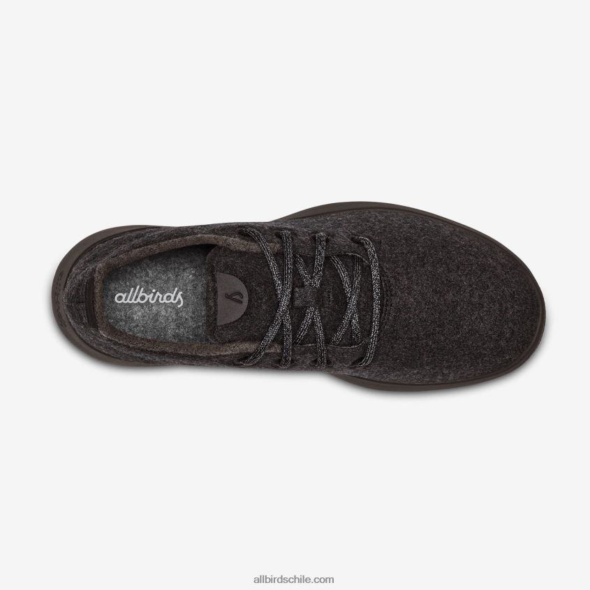 corredores de lana de los hombres negro natural Allbirds 44L20F28
