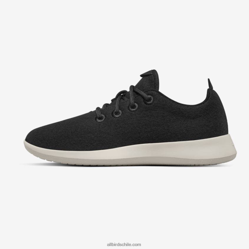 corredores de lana de los hombres negro verdadero (suela crema) Allbirds 44L20F30