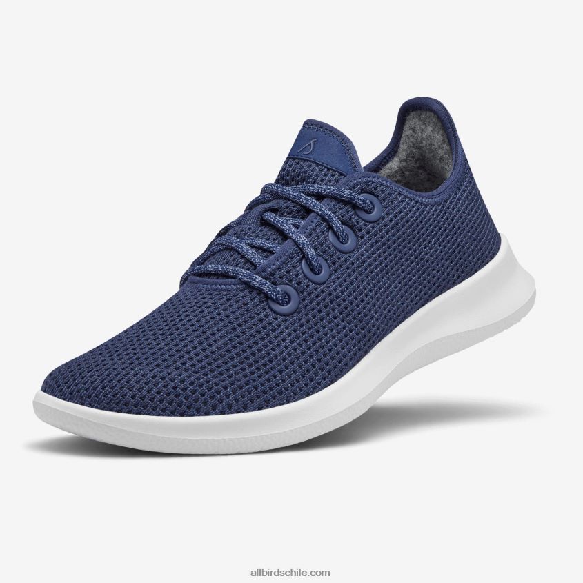 corredores de árboles para hombres azul marino (suela blanca) Allbirds 44L20F2