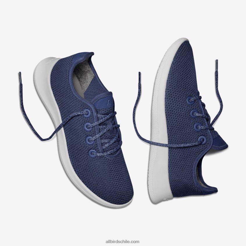 corredores de árboles para hombres azul marino (suela blanca) Allbirds 44L20F2