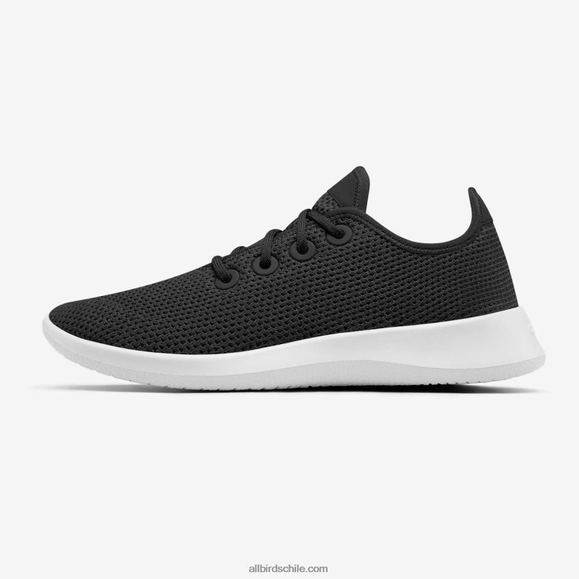 corredores de árboles para hombres negro azabache (suela blanca) Allbirds 44L20F4