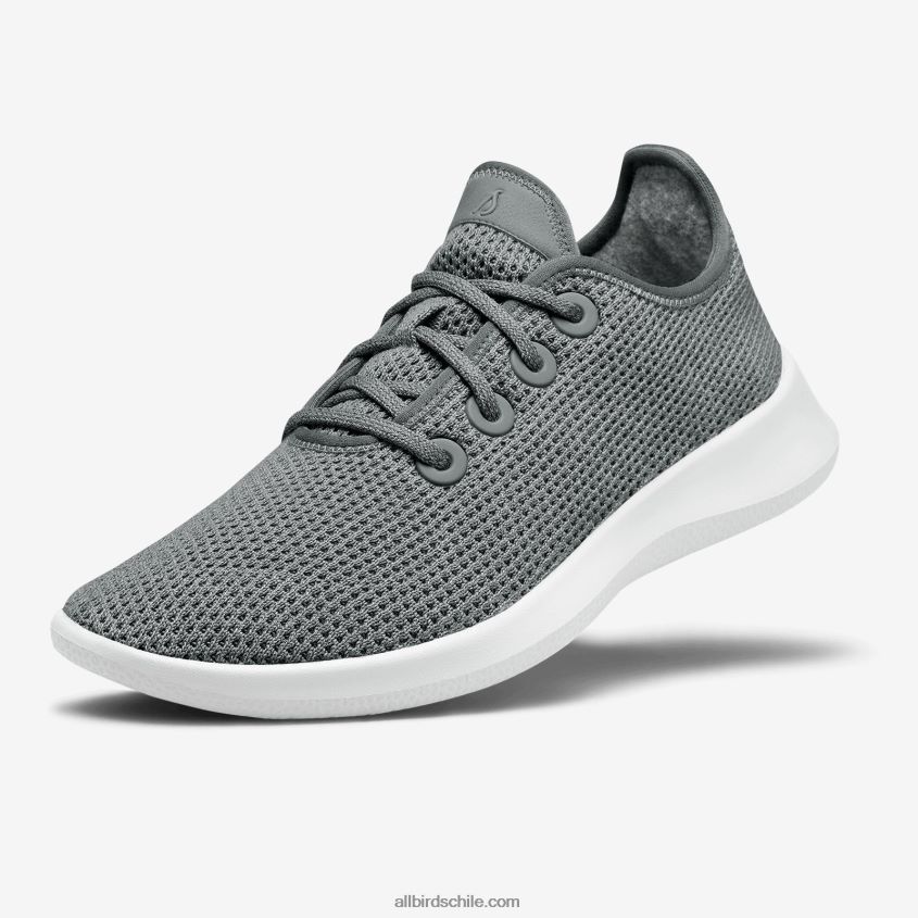 corredores de árboles para hombres niebla (suela blanca) Allbirds 44L20F3