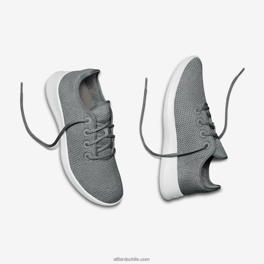 corredores de árboles para hombres niebla (suela blanca) Allbirds 44L20F3