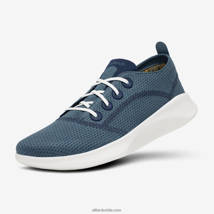 corredores de árboles superligeros para hombres verde azulado tranquilo (suela de ventisca) Allbirds 44L20F46