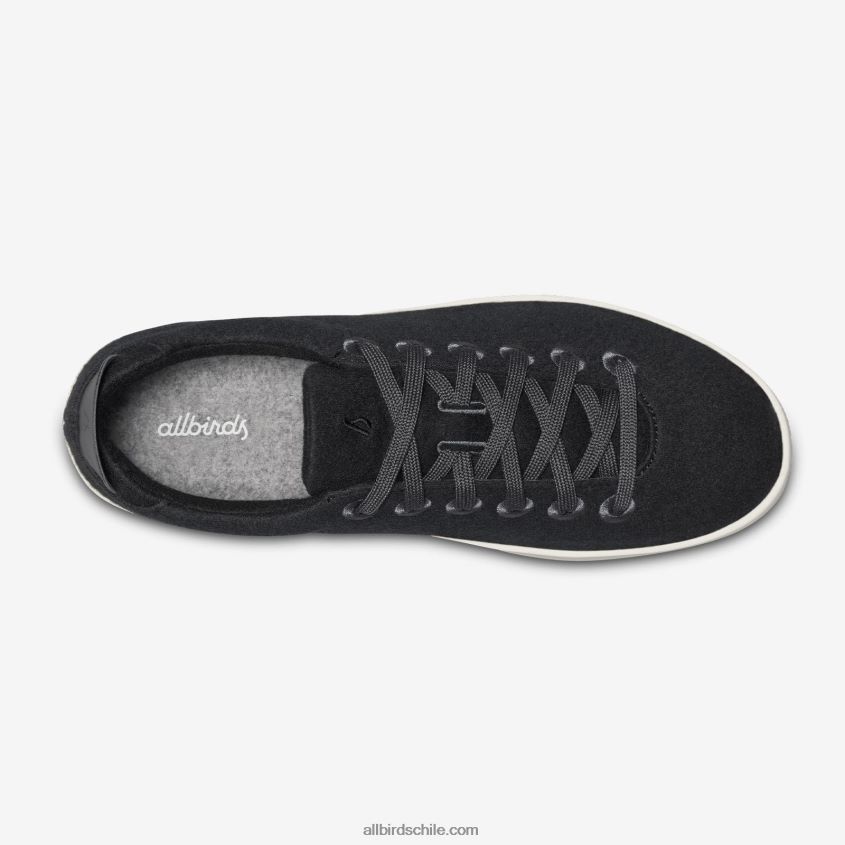 gaiteros de lana para hombre negro verdadero (suela blanca) Allbirds 44L20F80