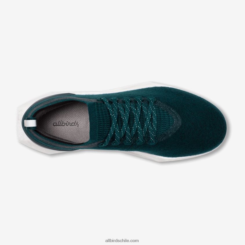 mizzles de volantes de lana para hombre esmeralda profunda (suela ventisca) Allbirds 44L20F102
