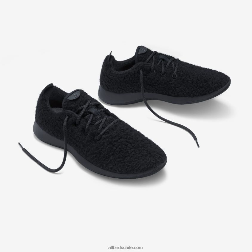 pelusas de corredor de lana para hombre negro natural Allbirds 44L20F106