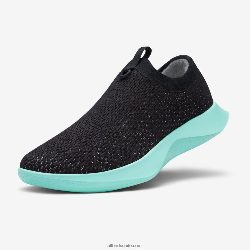 relevos de carreras de árboles masculinos negro natural (suela de menta flotante) Allbirds 44L20F53