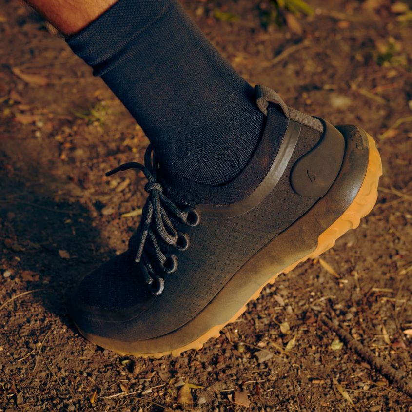 swt de trail runner para hombre gris medio (suela caqui rugosa) Allbirds 44L20F55