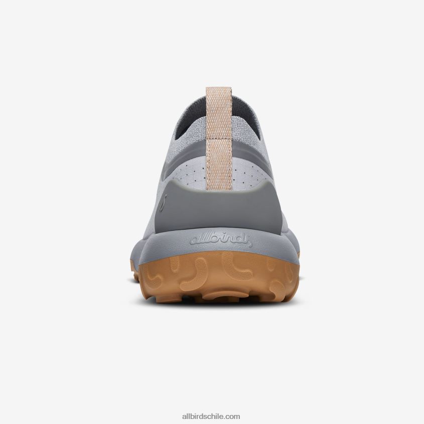 swt de trail runner para hombre gris medio (suela caqui rugosa) Allbirds 44L20F55