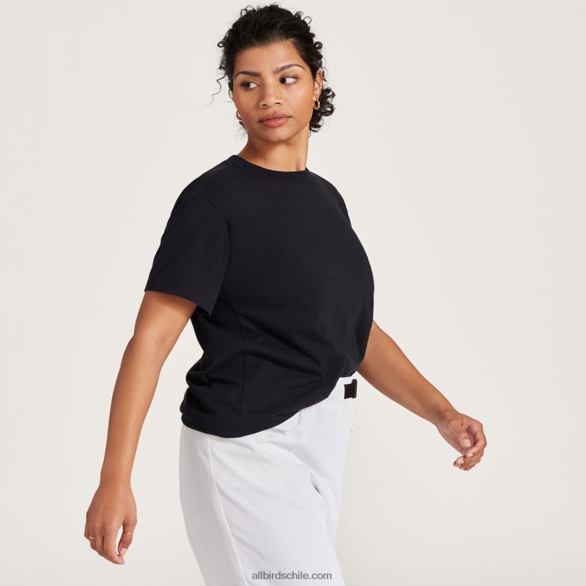 camiseta allgood de algodón para mujer negro natural Allbirds 44L20F216