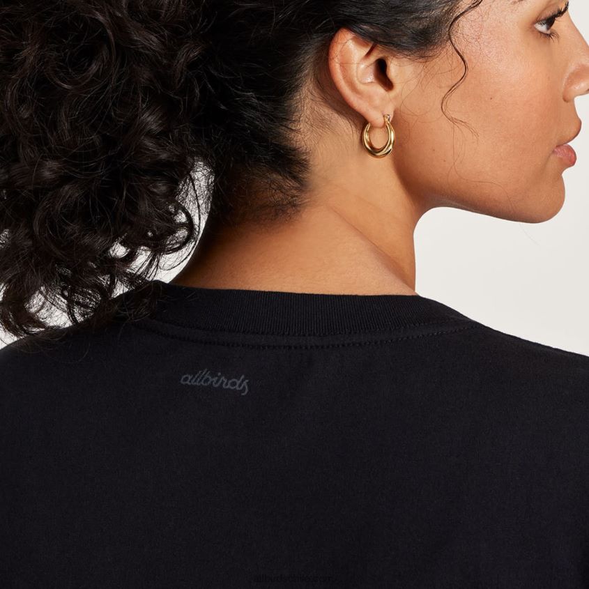 camiseta allgood de algodón para mujer negro natural Allbirds 44L20F216