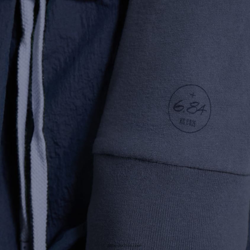 camiseta allgood de manga larga de algodón para mujer índigo brumoso Allbirds 44L20F222