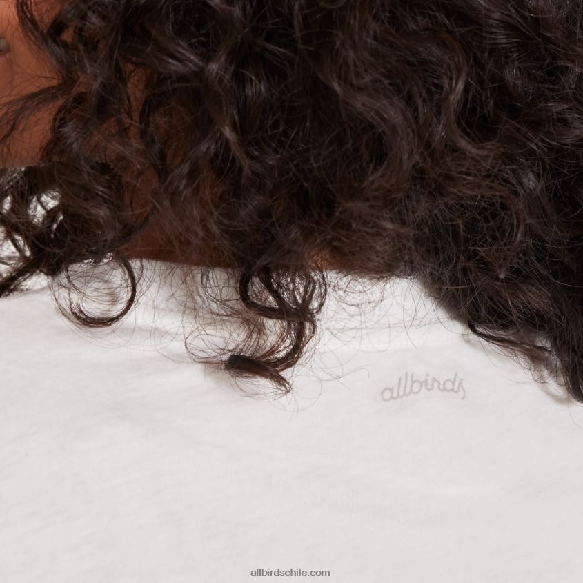 camiseta allgood de manga larga de algodón para mujer tormenta de nieve Allbirds 44L20F220