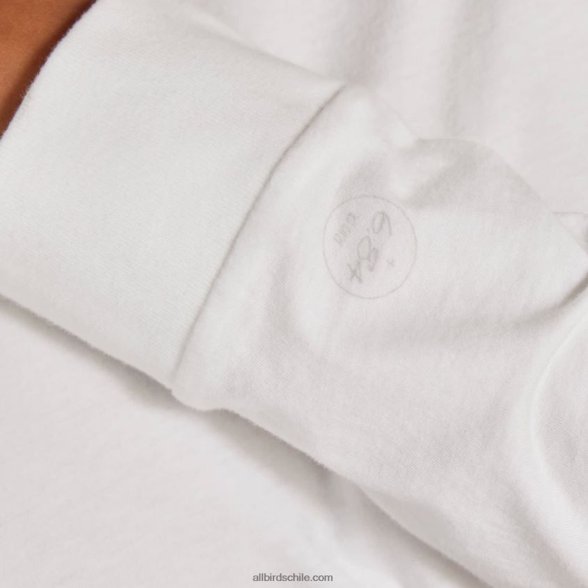 camiseta allgood de manga larga de algodón para mujer tormenta de nieve Allbirds 44L20F220