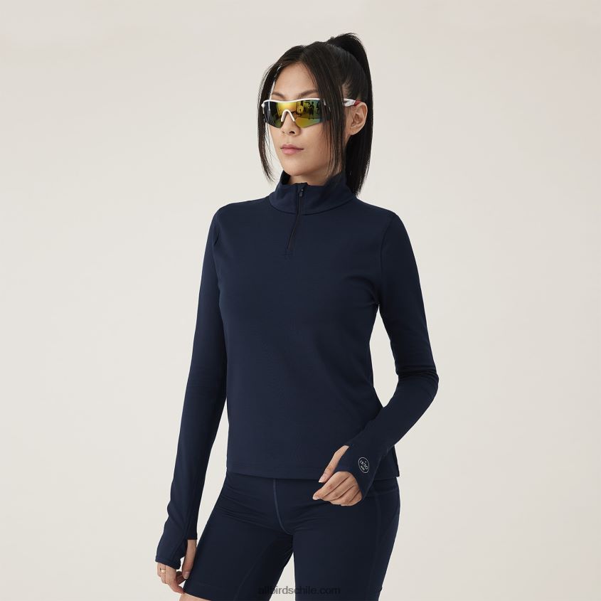 cremallera de cuarto de rendimiento de mujer verdadera marina Allbirds 44L20F231