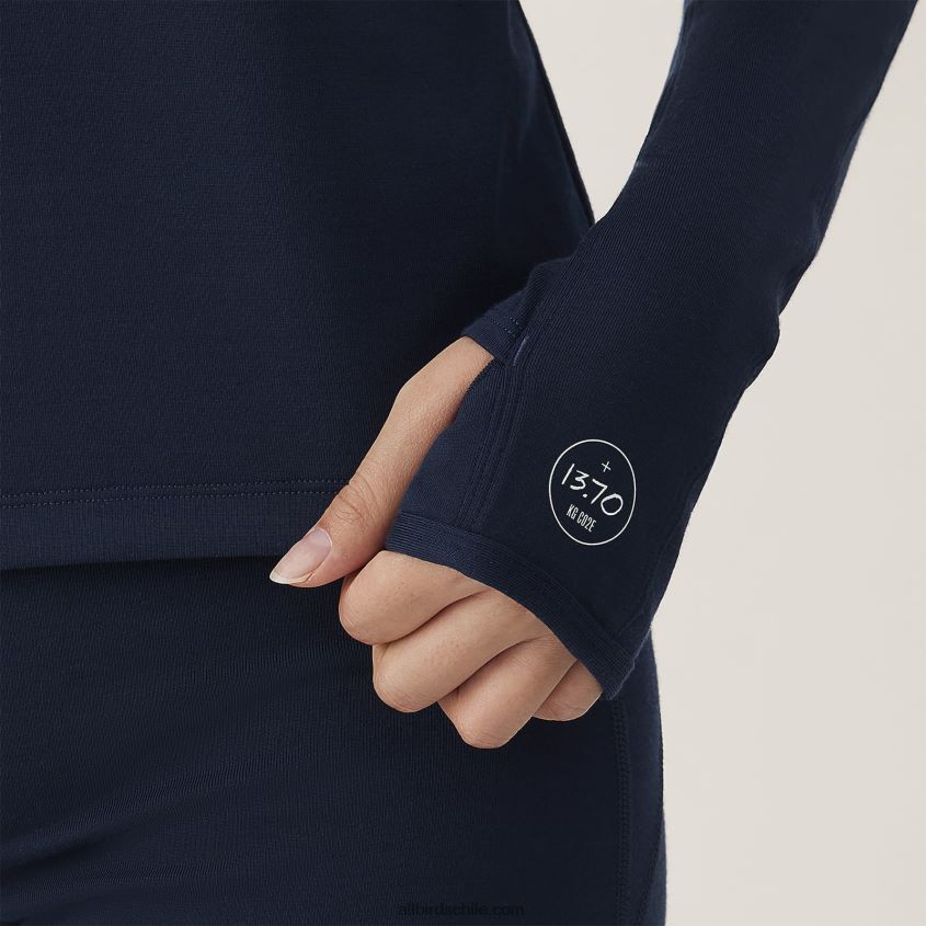 cremallera de cuarto de rendimiento de mujer verdadera marina Allbirds 44L20F231