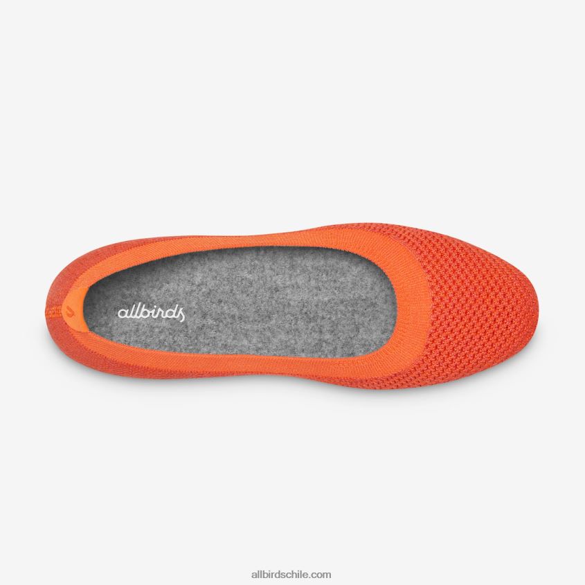 cortavientos para mujer naranja flotante Allbirds 44L20F166