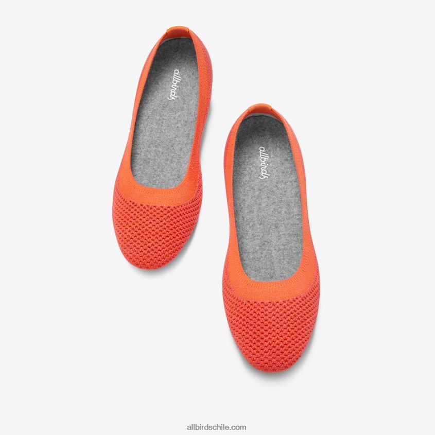 cortavientos para mujer naranja flotante Allbirds 44L20F166