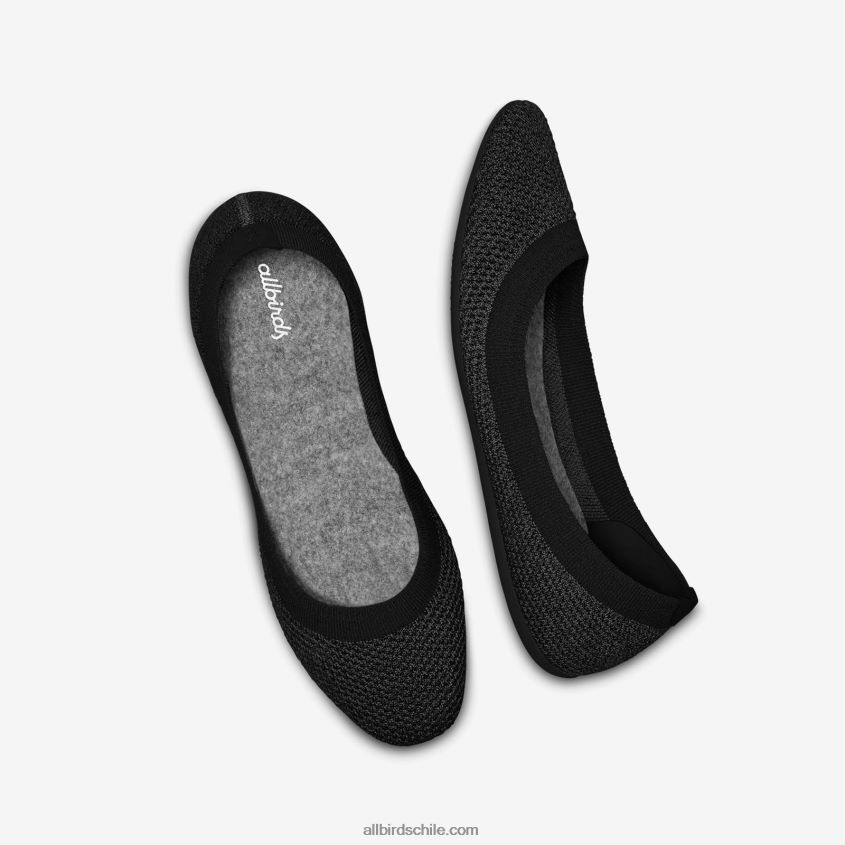 cortavientos para mujer negro jaspeado Allbirds 44L20F160