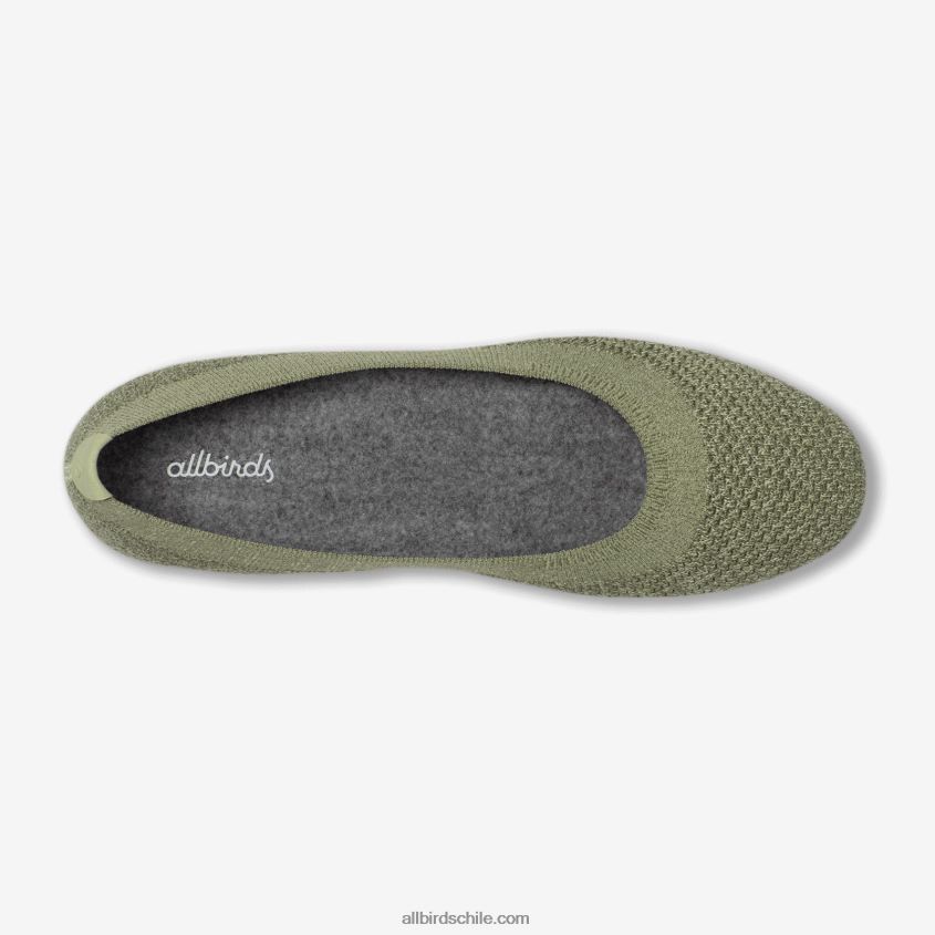 cortavientos para mujer verde forraje (suela de carga tranquila) Allbirds 44L20F162