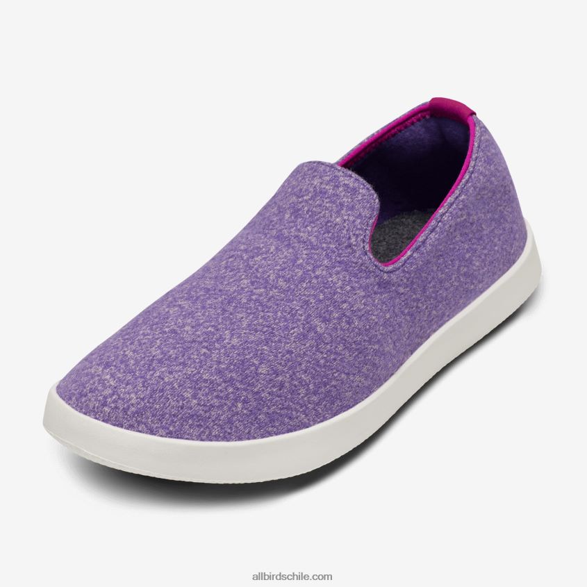 tumbonas de lana smallbirds - niños grandes chía púrpura (suela de ventisca) Allbirds 44L20F269