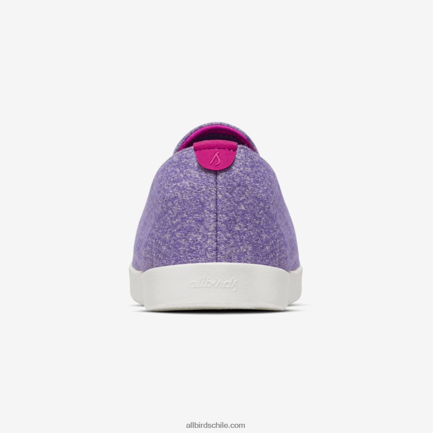 tumbonas de lana smallbirds - niños grandes chía púrpura (suela de ventisca) Allbirds 44L20F269