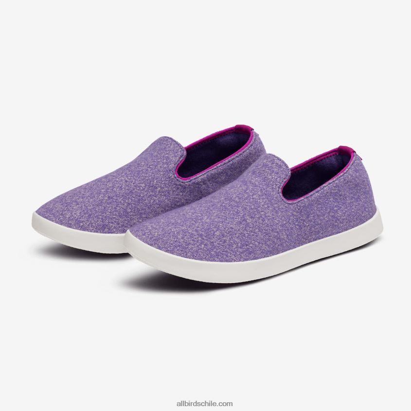 tumbonas de lana smallbirds - niños grandes chía púrpura (suela de ventisca) Allbirds 44L20F269