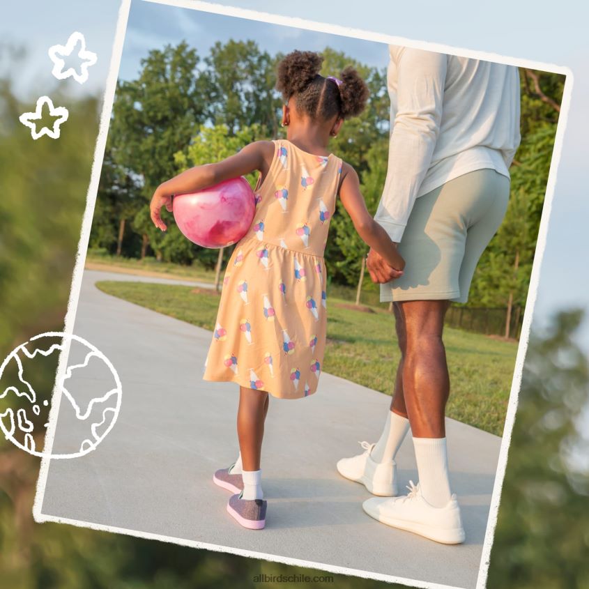 tumbonas de lana smallbirds - niños grandes óxido de miel (suela blanca natural) Allbirds 44L20F271