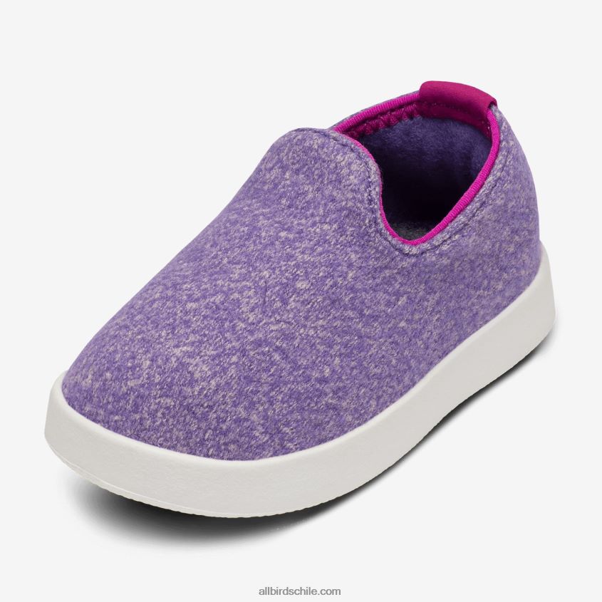 tumbonas de lana smallbirds - niños pequeños chía púrpura (suela de ventisca) Allbirds 44L20F252