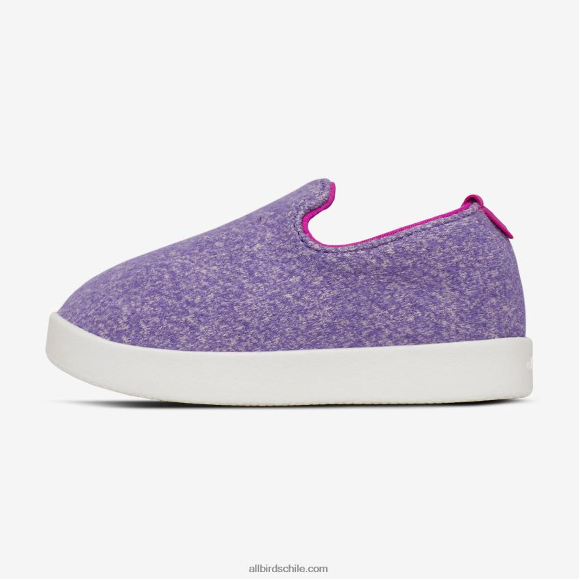 tumbonas de lana smallbirds - niños pequeños chía púrpura (suela de ventisca) Allbirds 44L20F252