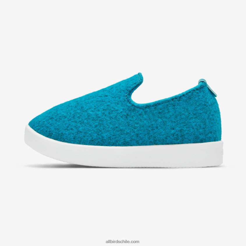 tumbonas de lana smallbirds - niños pequeños prosperar verde azulado (tormenta de nieve) Allbirds 44L20F250