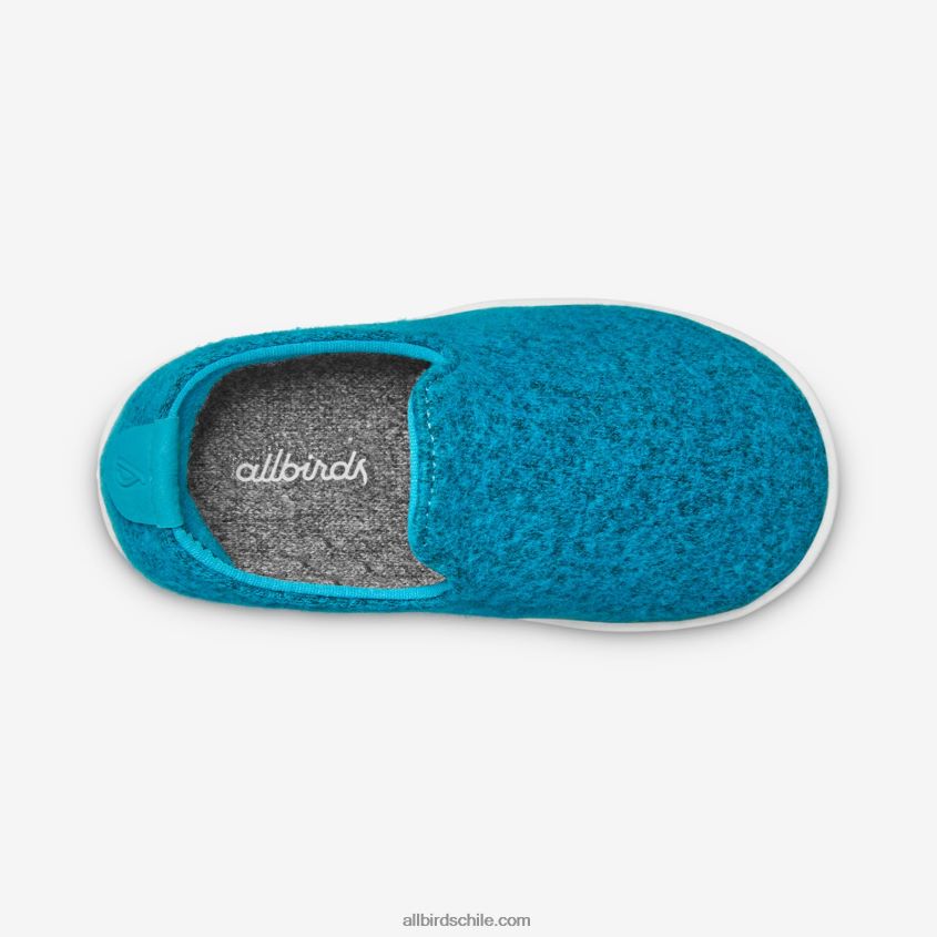 tumbonas de lana smallbirds - niños pequeños prosperar verde azulado (tormenta de nieve) Allbirds 44L20F250