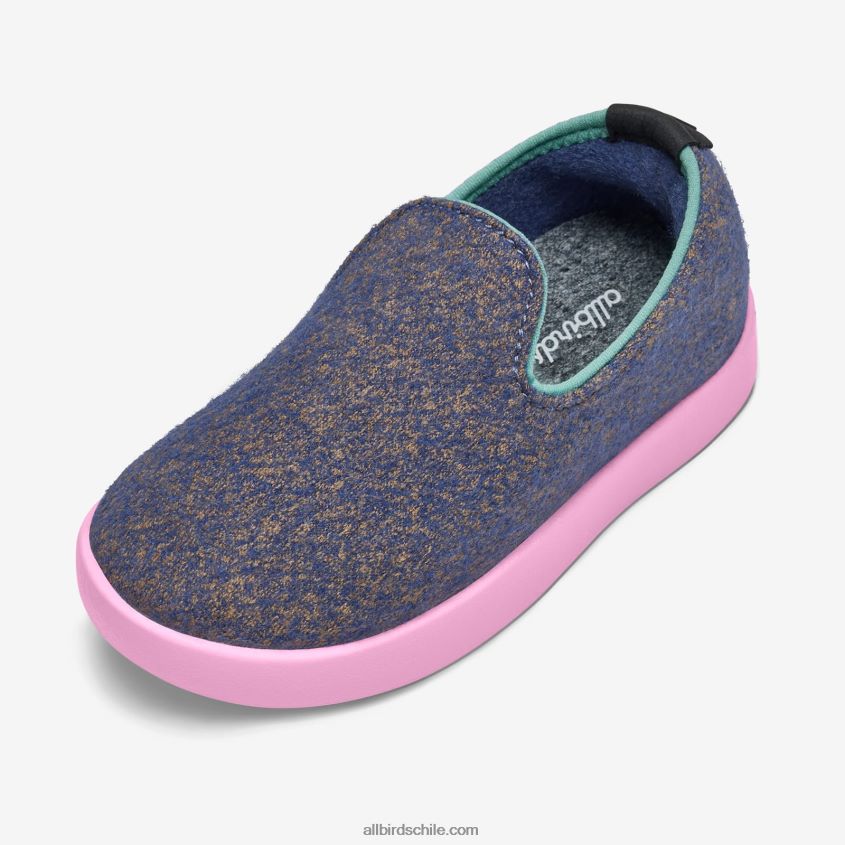 tumbonas de lana smallbirds - niños pequeños wowza blue (suela rosa flotante) Allbirds 44L20F247