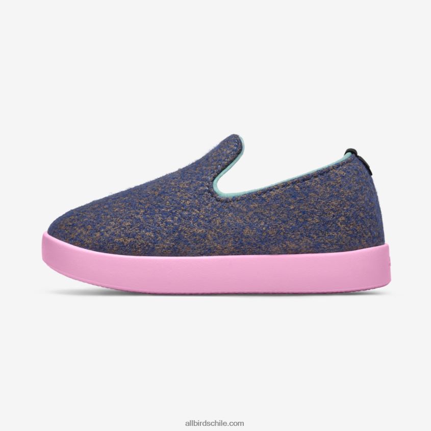 tumbonas de lana smallbirds - niños pequeños wowza blue (suela rosa flotante) Allbirds 44L20F247