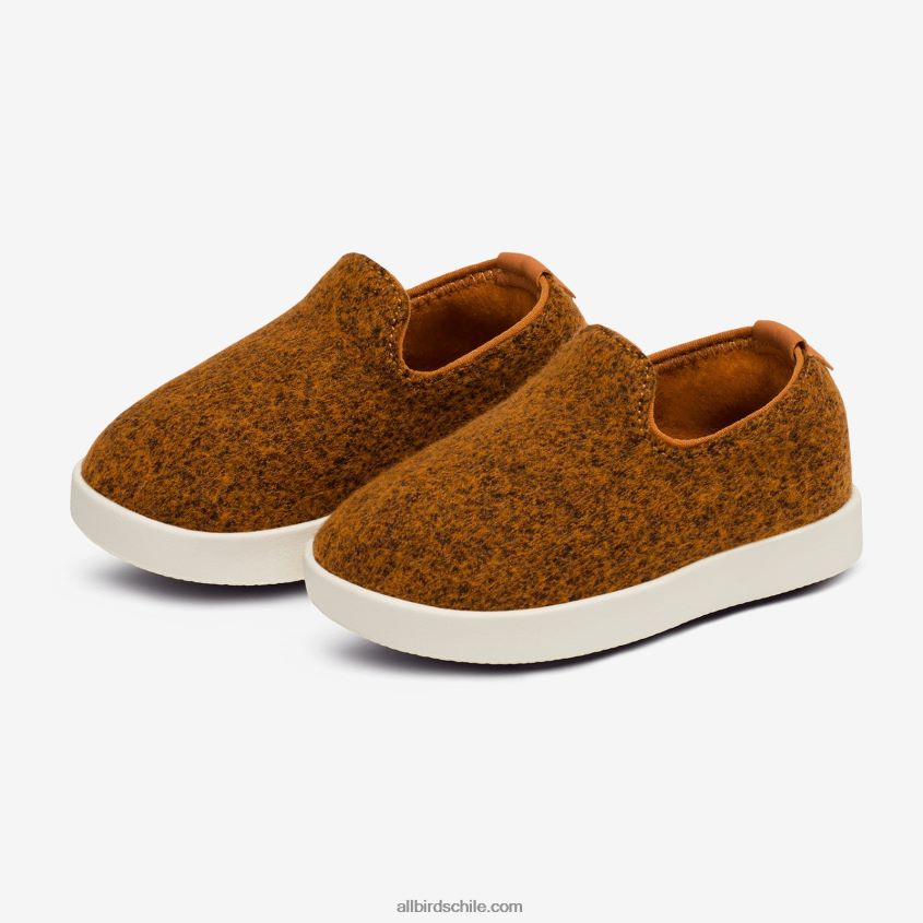 tumbonas de lana smallbirds - niños pequeños óxido de miel (suela blanca natural) Allbirds 44L20F253
