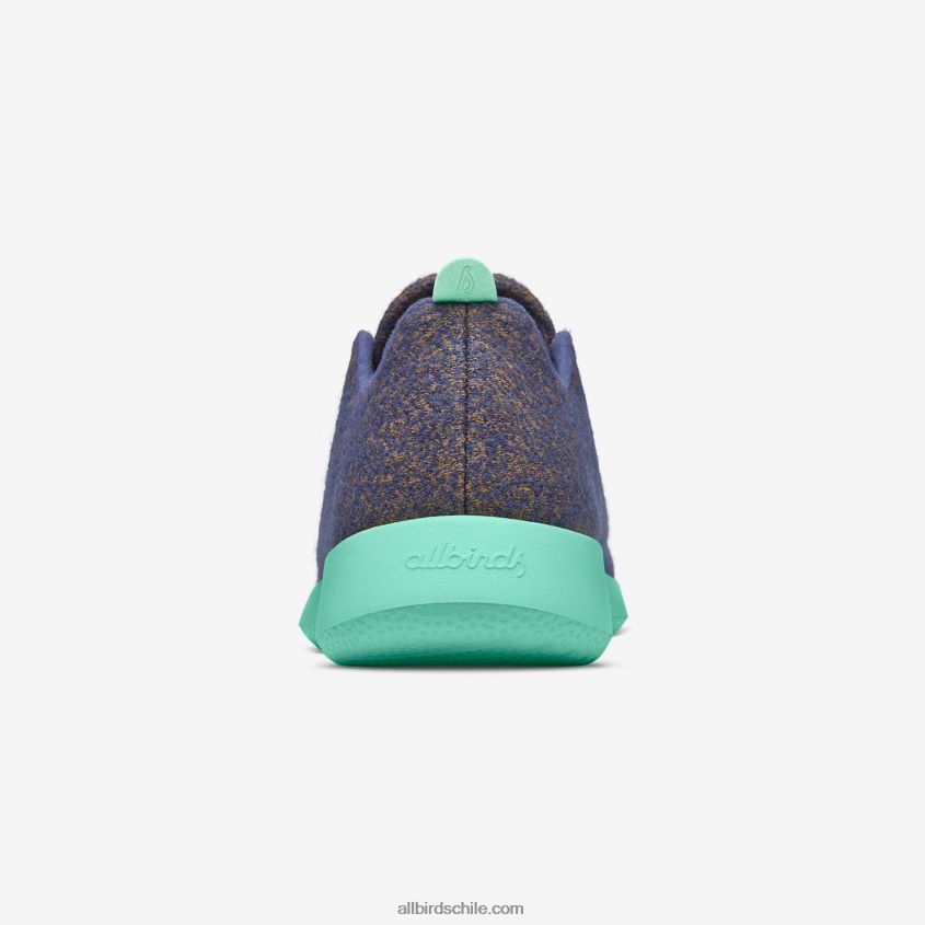 corredores de lana smallbirds - niños grandes azul wowza (suela de menta flotante) Allbirds 44L20F259